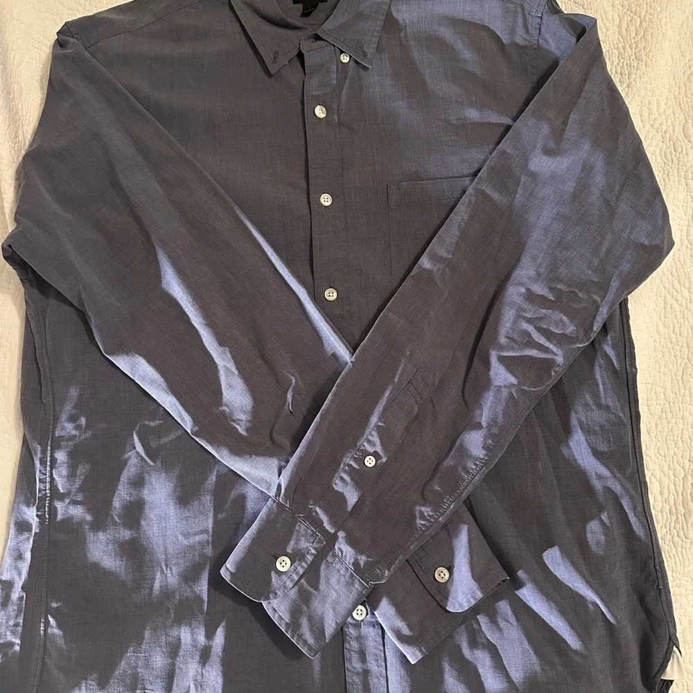 J. Crew Men's Slim Flex Button-Down Oxford Shirt Cotton Large
